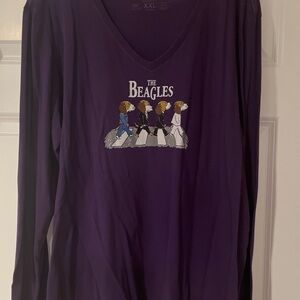 Life Is Good Purple Women's Crusher-Lite Shirt